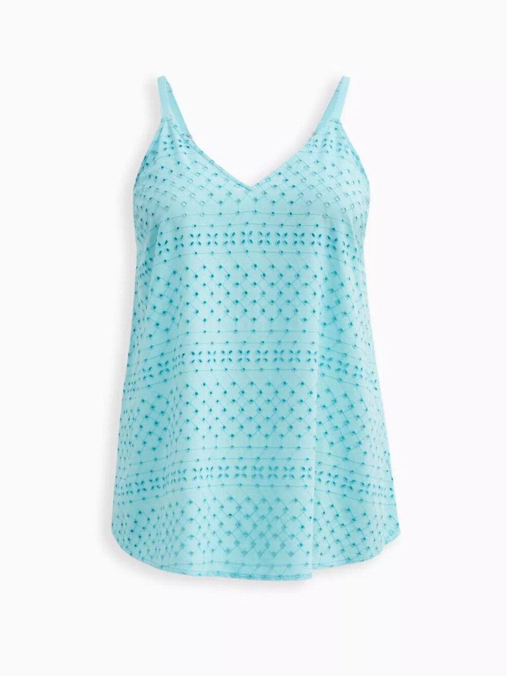 Torrid Sophie Eyelet Swing Cami Tank Top Light Blue Size 2 2x 18/20